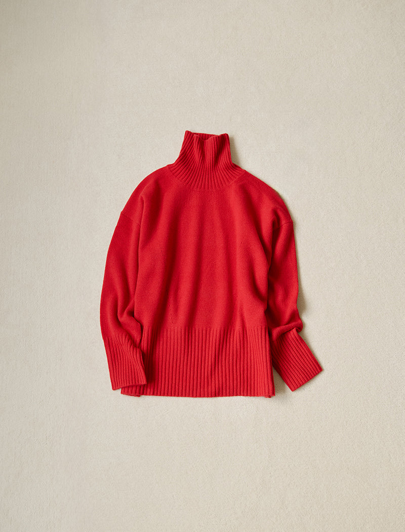 CASHMERE BLEND HIGH NECK