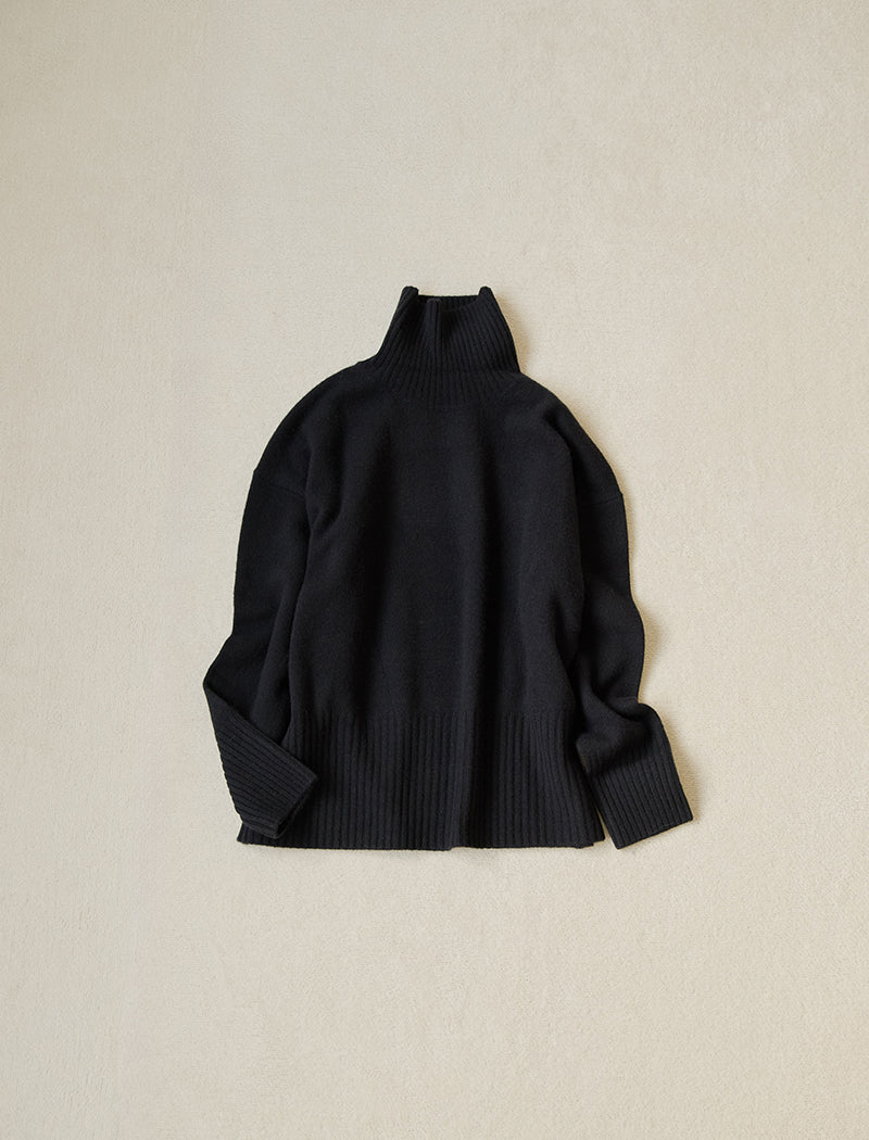 CASHMERE BLEND HIGH NECK