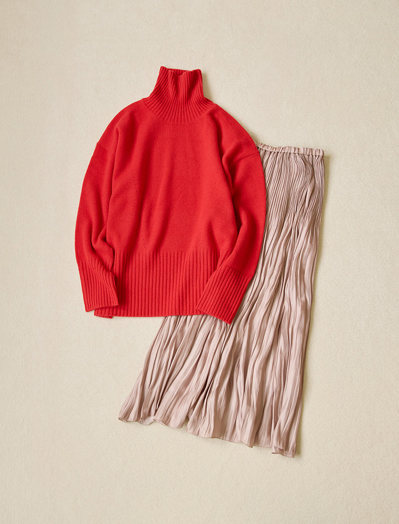 CASHMERE BLEND HIGH NECK