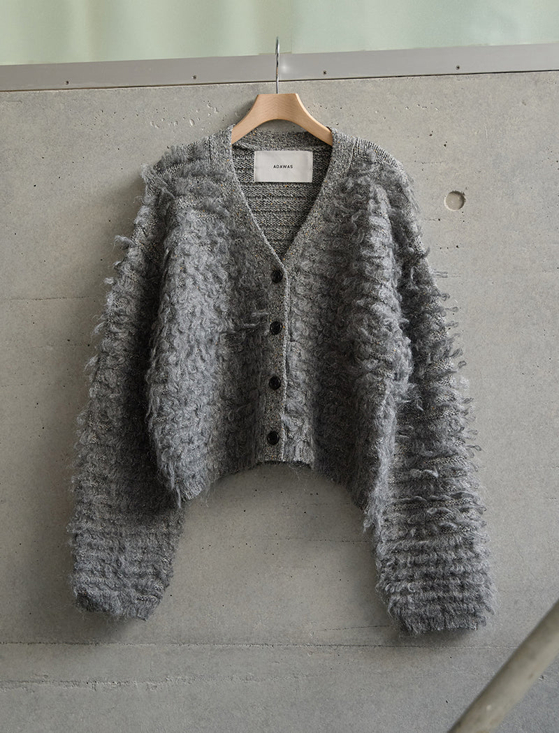 LOOP FRINGE KNIT CARDIGAN