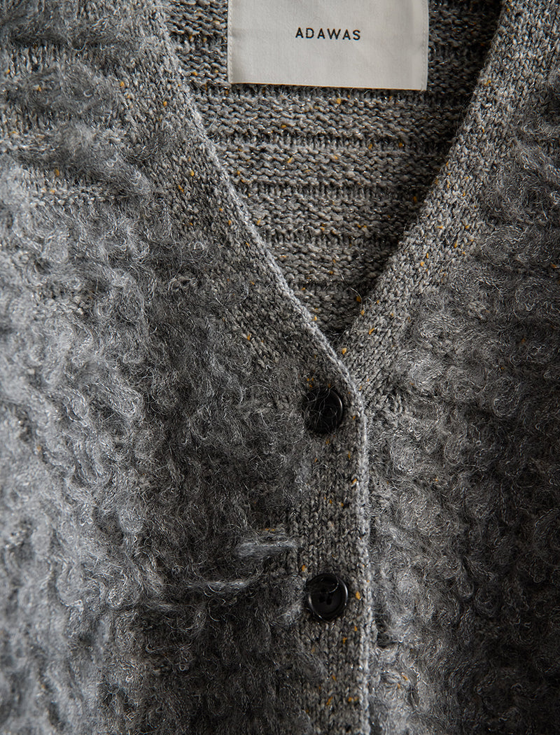 LOOP FRINGE KNIT CARDIGAN