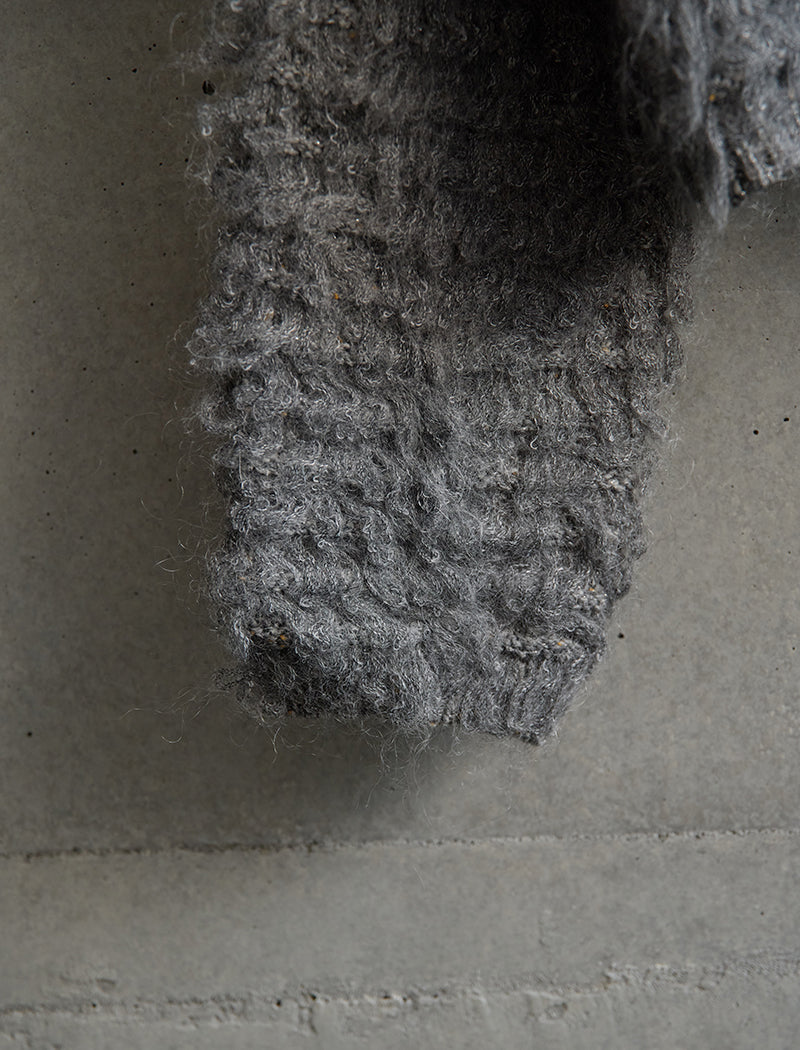 LOOP FRINGE KNIT CARDIGAN