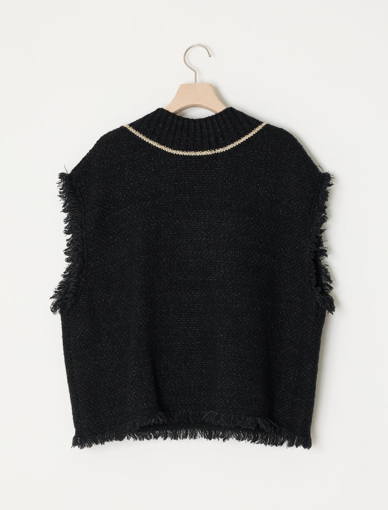 Tweed Fringe Vest【メゾンスペシャル】 MAISON SPECIAL｜Tweed Fringe Vest | Rakuten Fashion(楽天