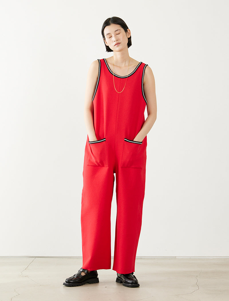 LIGHT INLAY KNIT CONVERTIBLE ROMPER