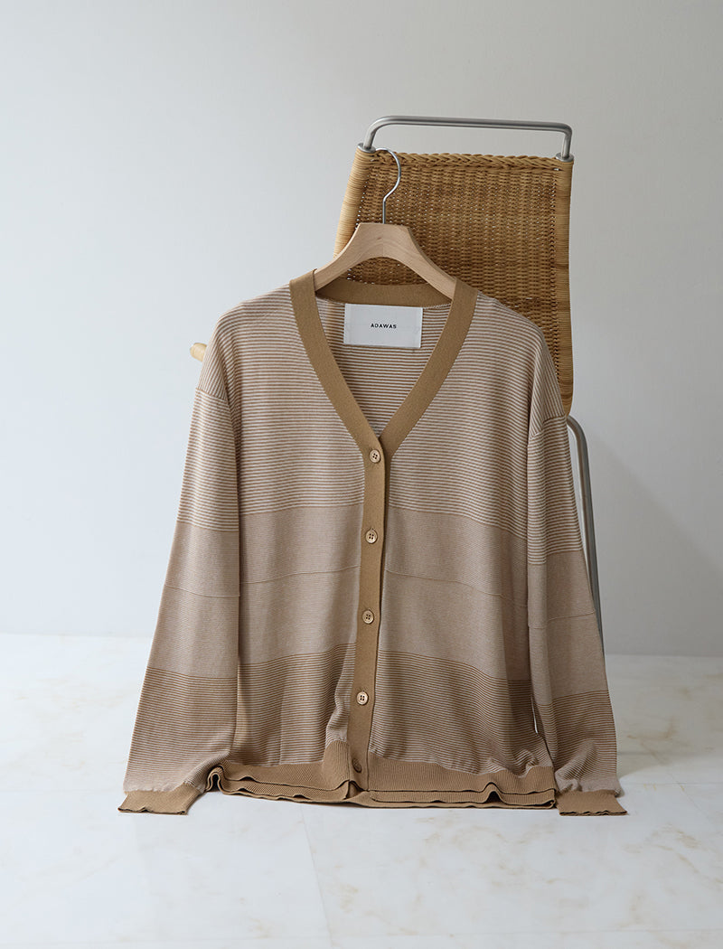 THIN STRIPE CARDIGAN