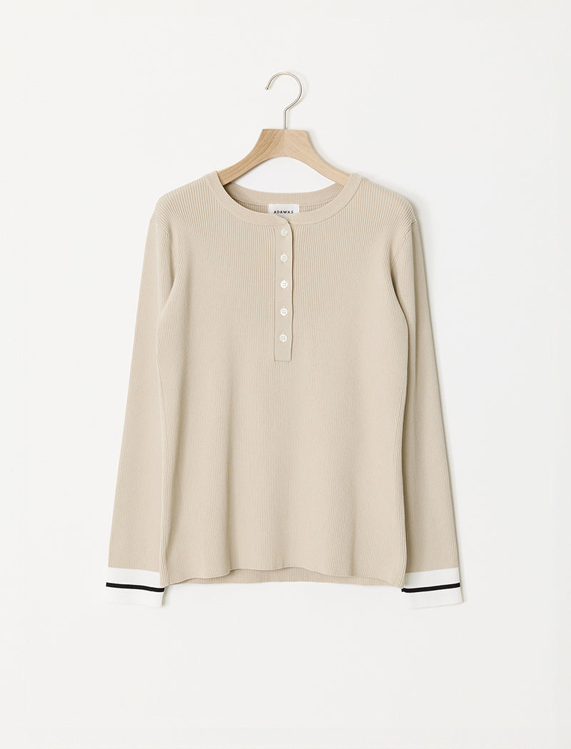 HEAVY RIB HENLEY