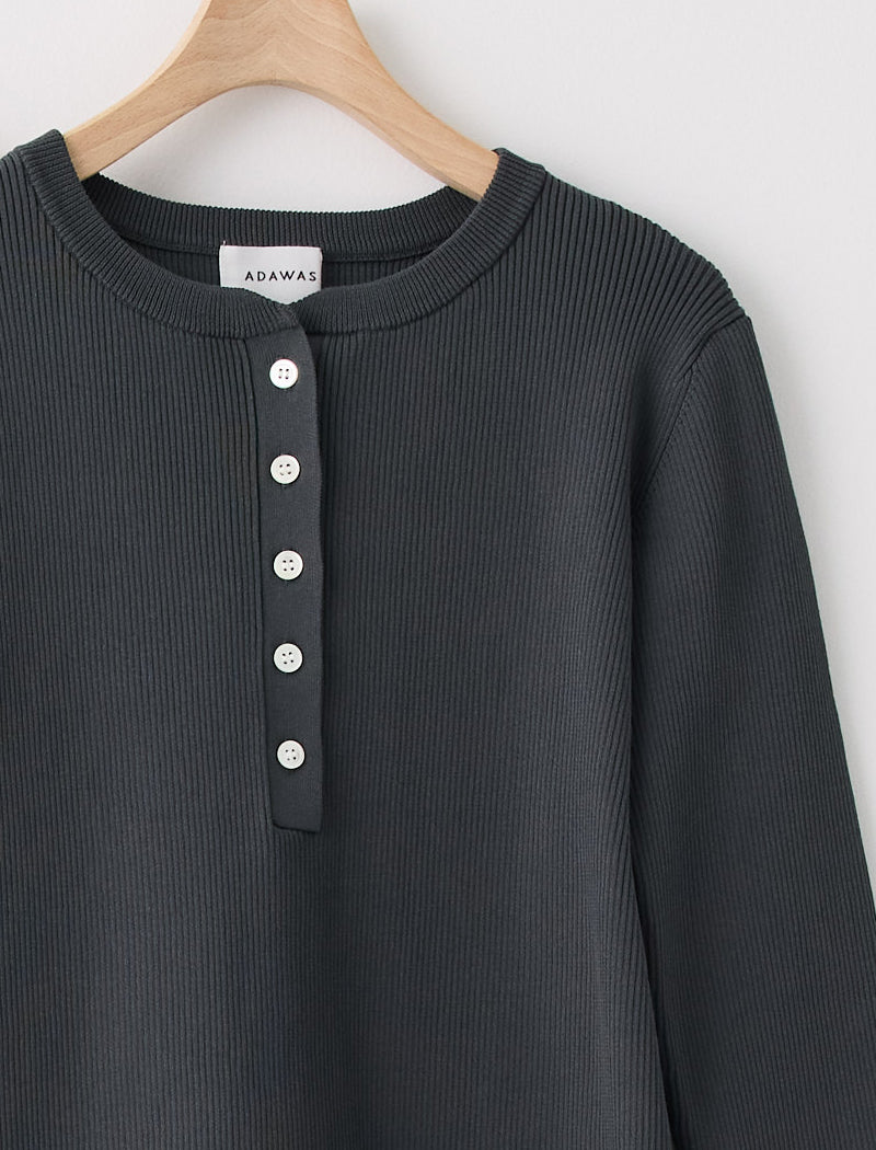 HEAVY RIB HENLEY