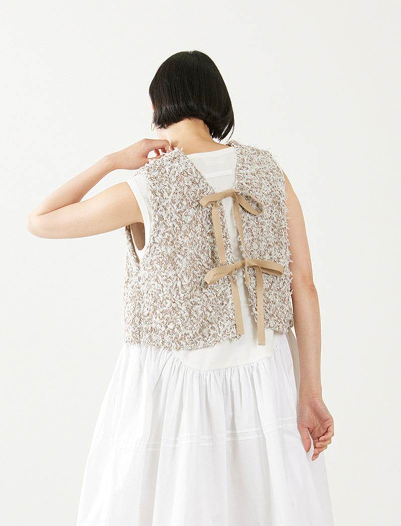 TULLE YARN VEST