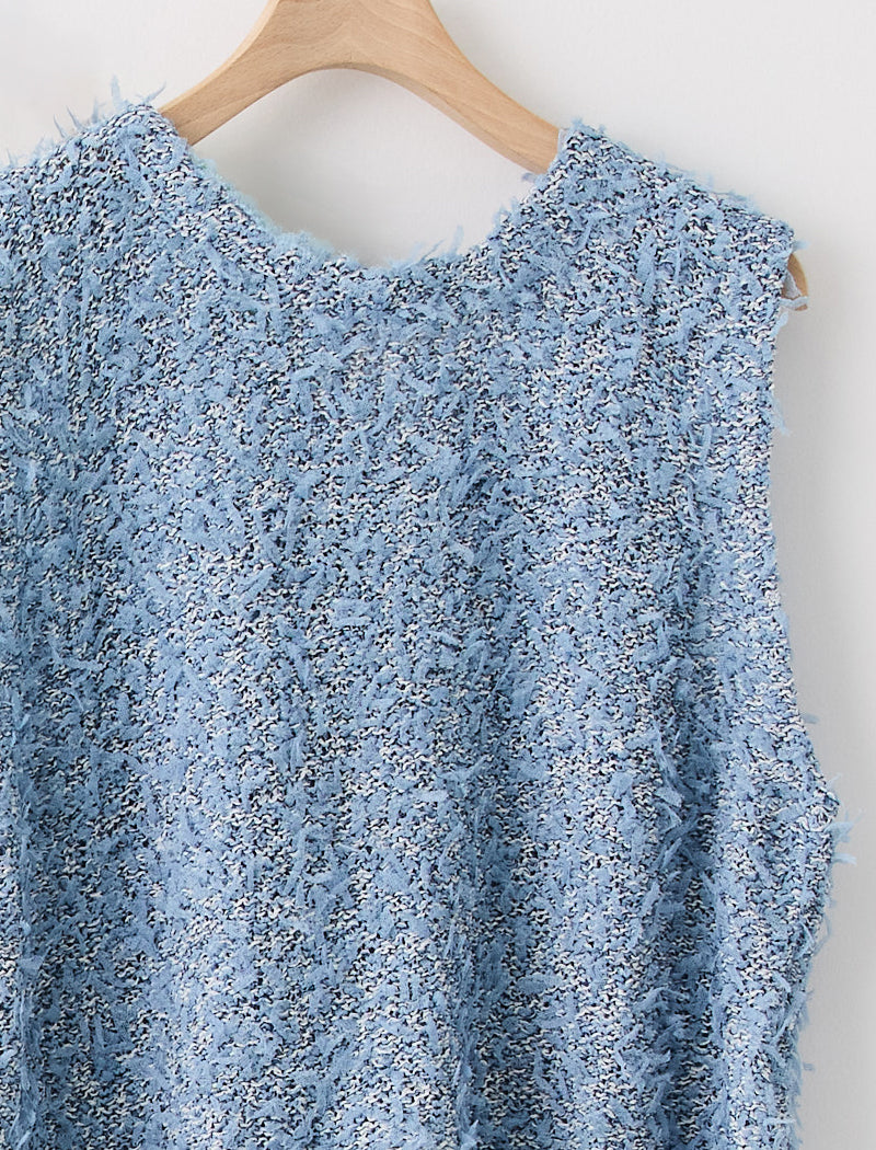 TULLE YARN VEST