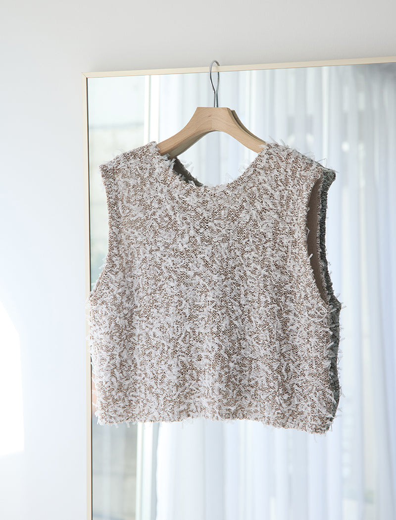 TULLE YARN VEST