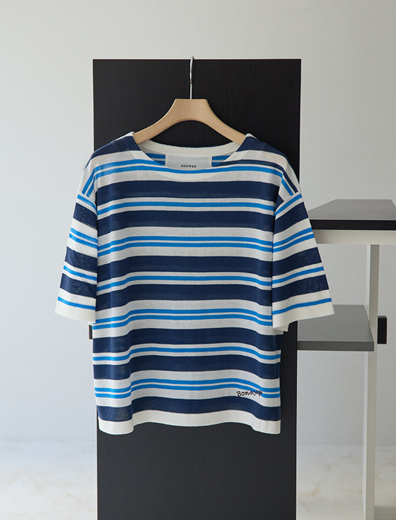 SILK BLEND KNIT TEE