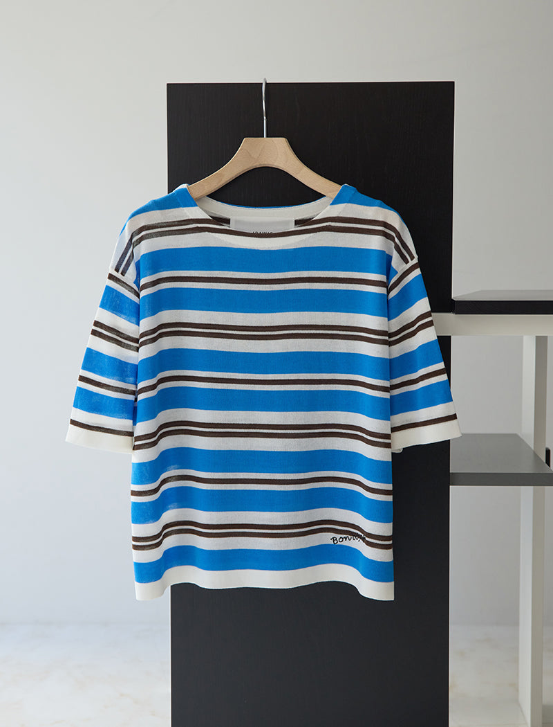 SILK BLEND KNIT TEE