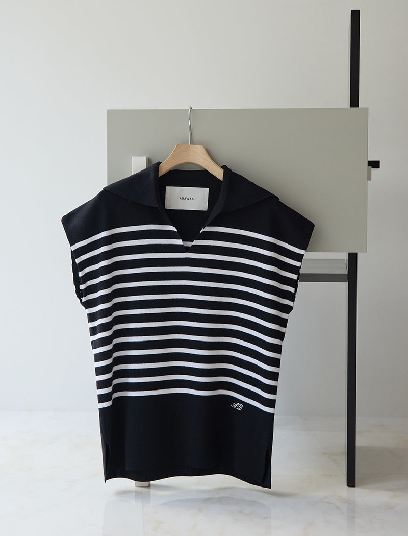 STRIPED COTTON SAILOR TOP