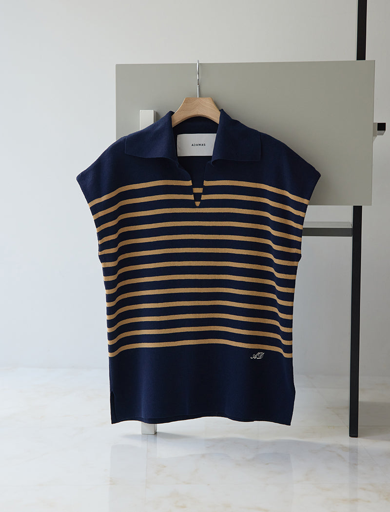 STRIPED COTTON SAILOR TOP