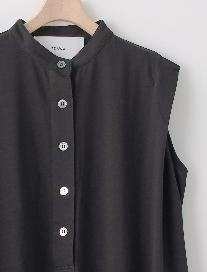 DRY COTTON JERSEY HENLEY DRESS