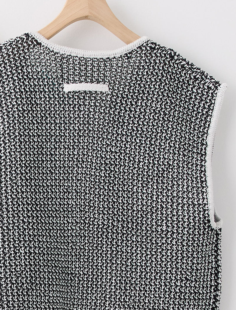 LINEN BLENDED MESH VEST