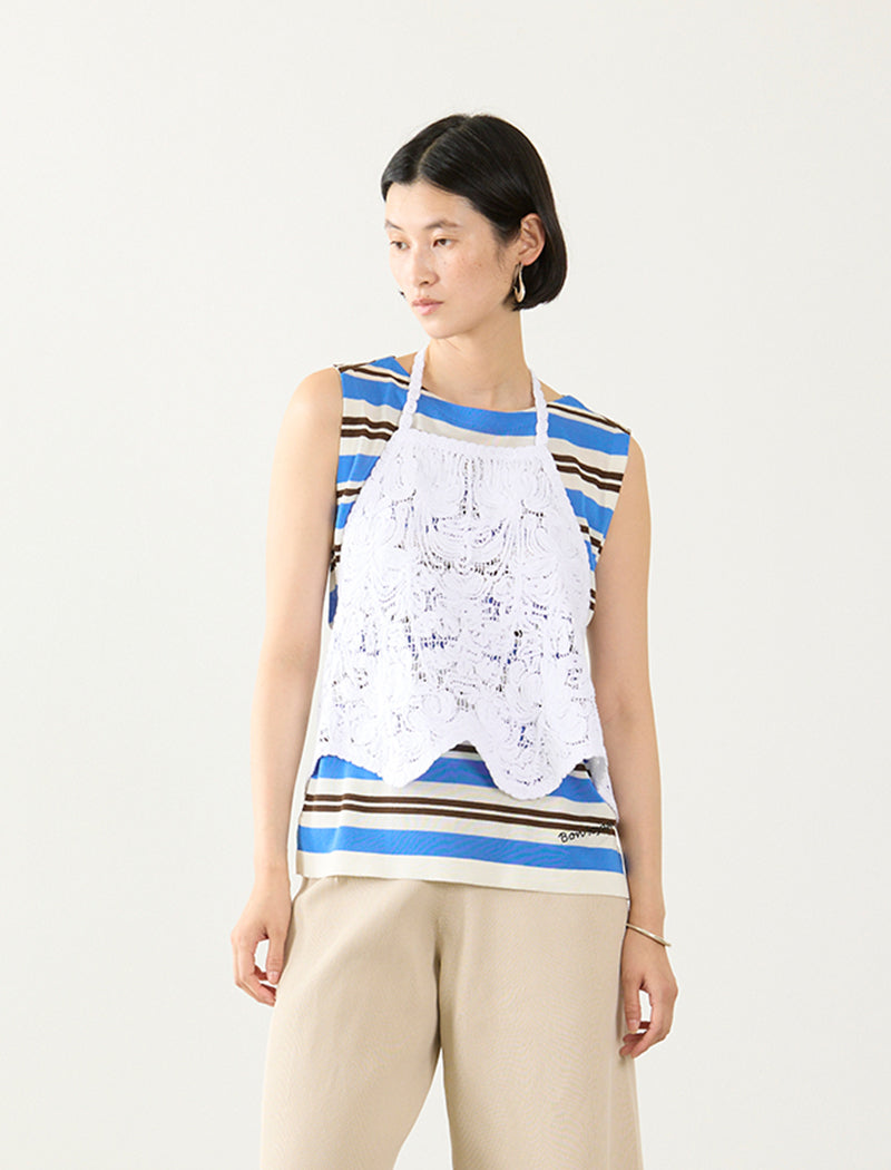 FLORAL EMBROIDERED APRON