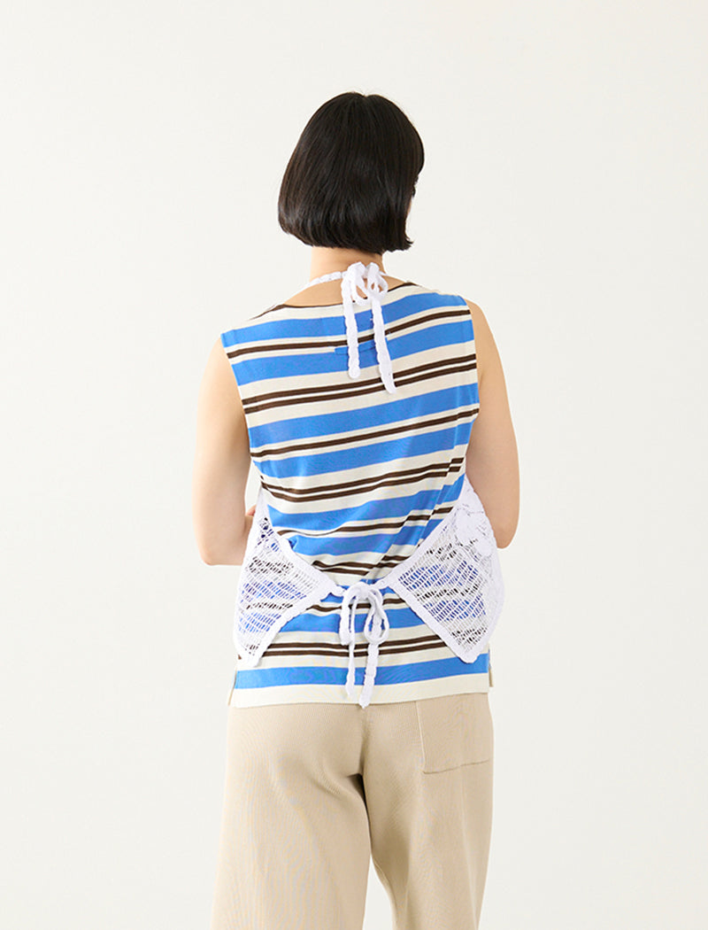 FLORAL EMBROIDERED APRON