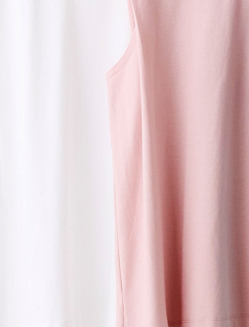 DRY COTTON JERSEY FLARED TANK