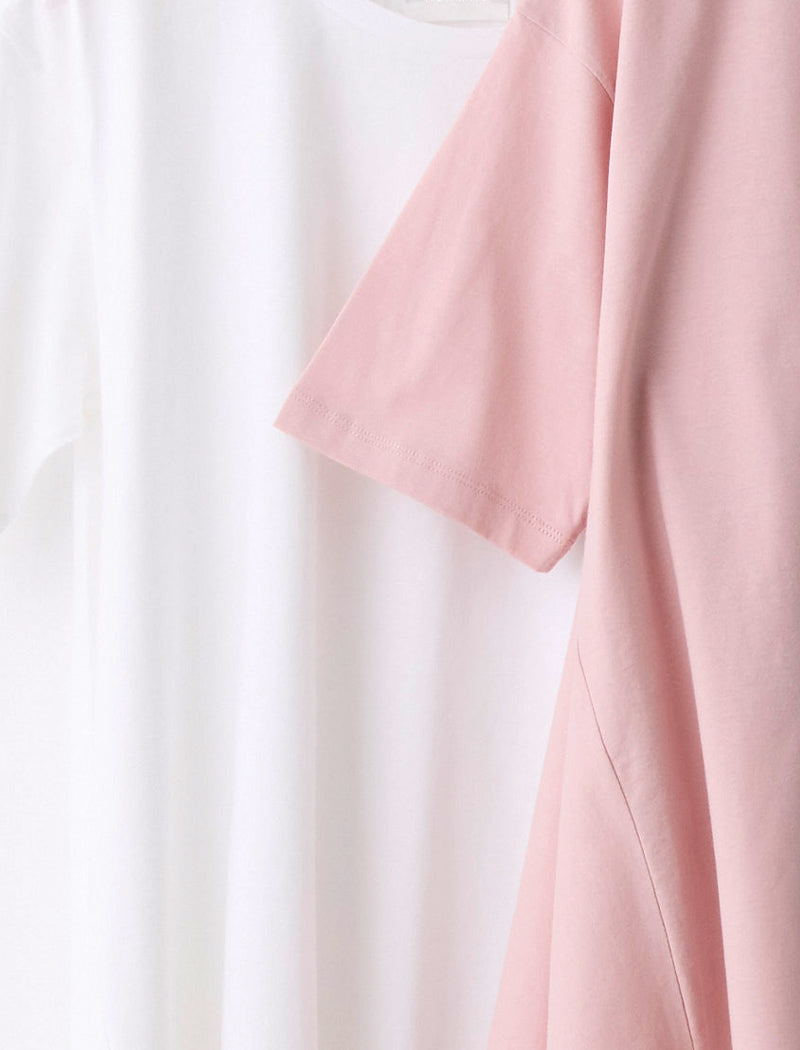 DRY COTTON JERSEY FLARED TEE