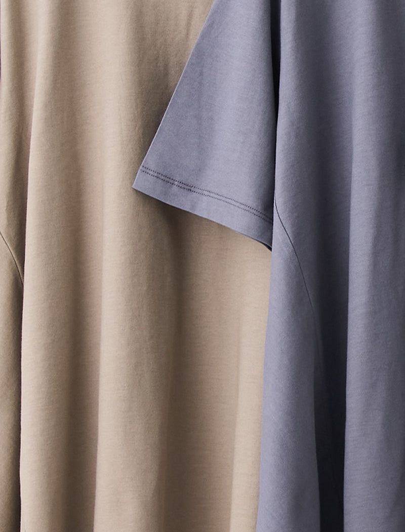 DRY COTTON JERSEY FLARED TEE