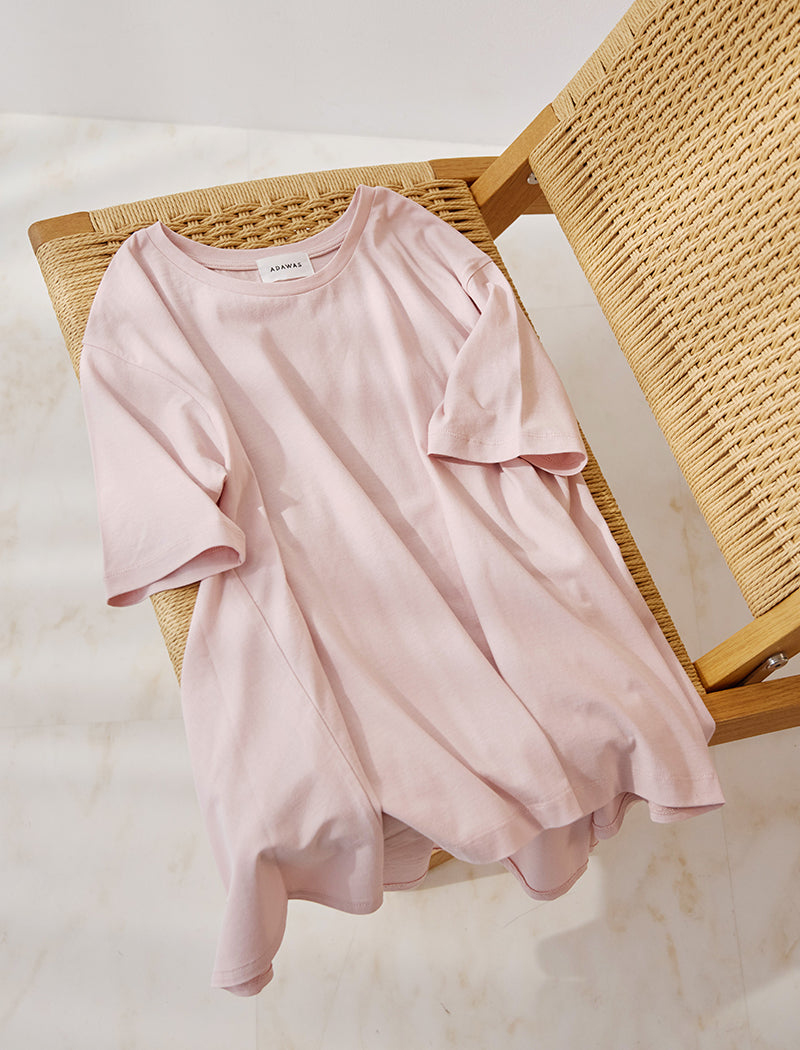 DRY COTTON JERSEY FLARED TEE