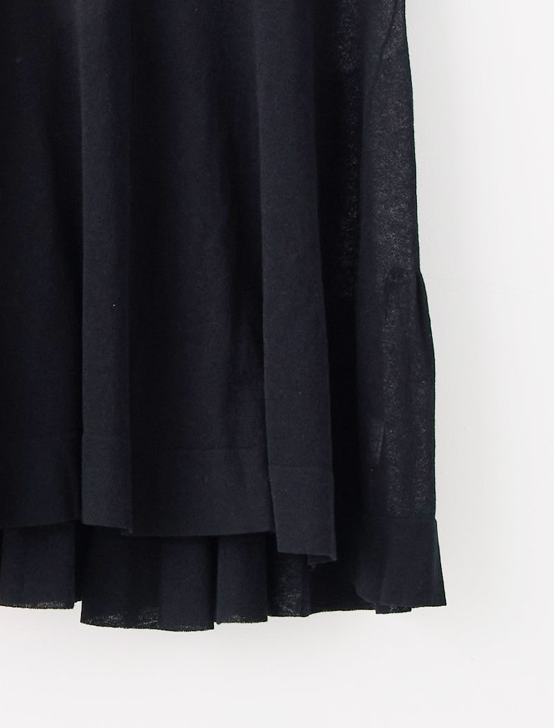 SEMI SHEER LINEN BLEND FLARED TOP