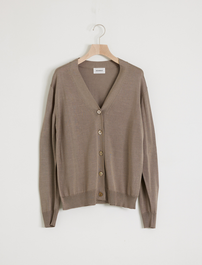 WASHABLE SILK CARDIGAN