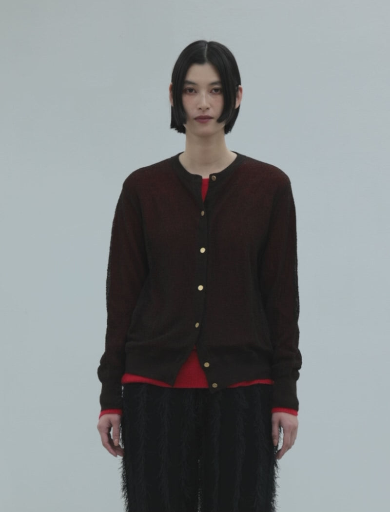 SEMI-SHEER CARDIGAN