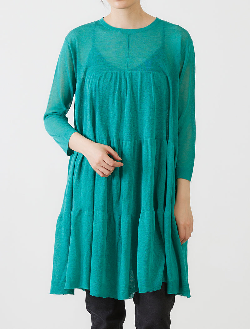 TIERED MIDI DRESS